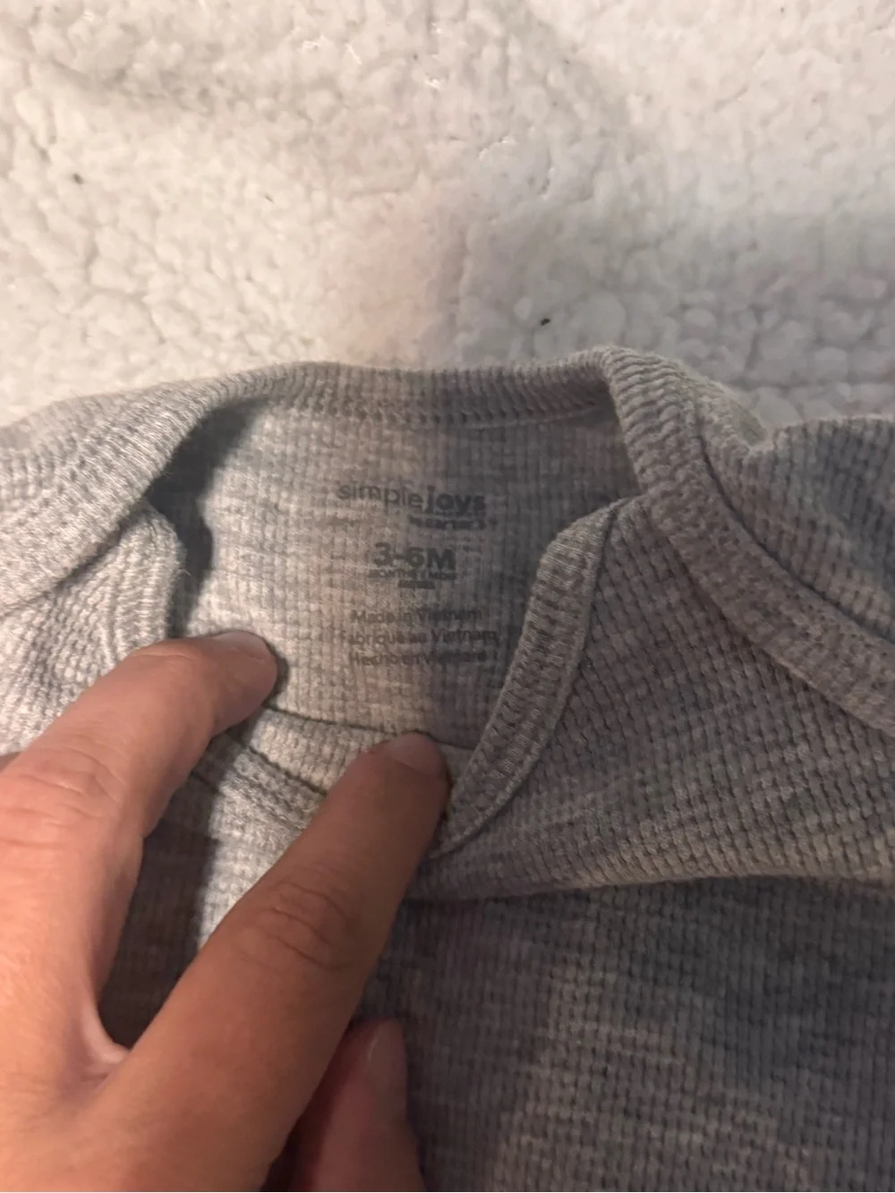 Carter's Heather Gray Long-Sleeve Baby Bodysuit